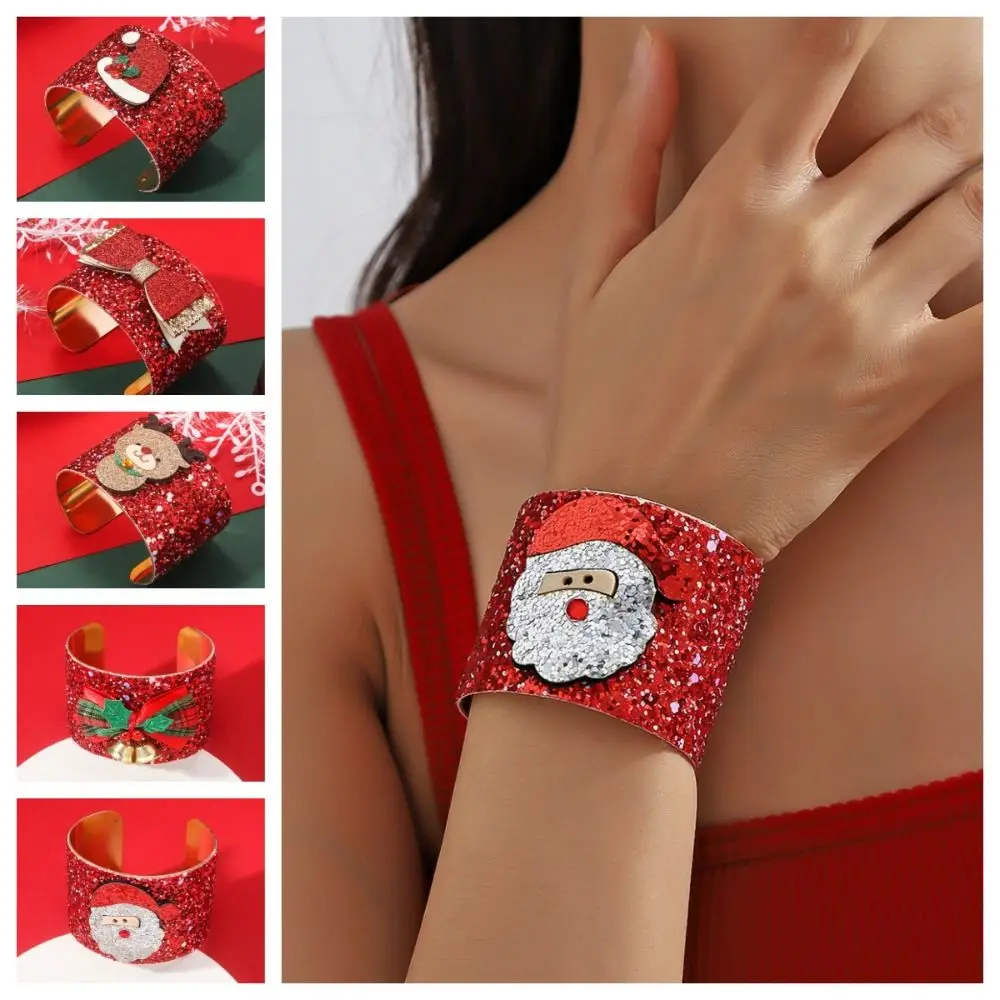 Christmas Bell Santa Claus Xmas Bracelet Kriss Kringle Bowknot Merry Christmas Bangle Glitter Hand Chain
Christmas Bell Santa Claus Xmas Bracelet Kriss Kringle Bowknot Merry Christmas Bangle Glitter Hand Chain