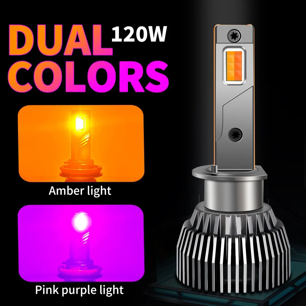 12V 60W Dual Color LED Headlight Bulbs H8 H9 H11 H16 HB3 HB4 9005 9006 2000K Amber 9500K Pink Purple Fog Lamp
12V 60W Dual Color LED Headlight Bulbs H8 H9 H11 H16 HB3 HB4 9005 9006 2000K Amber 9500K Pink Purple Fog Lamp