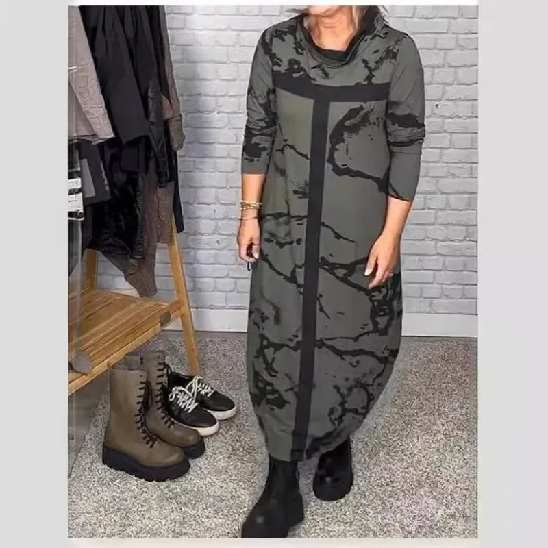 2024 New Fashion Printed Color Block Standing Neck Long Sleeved Dress for Women
2024 New Fashion Printed Color Block Standing Neck Long Sleeved Dress for Women