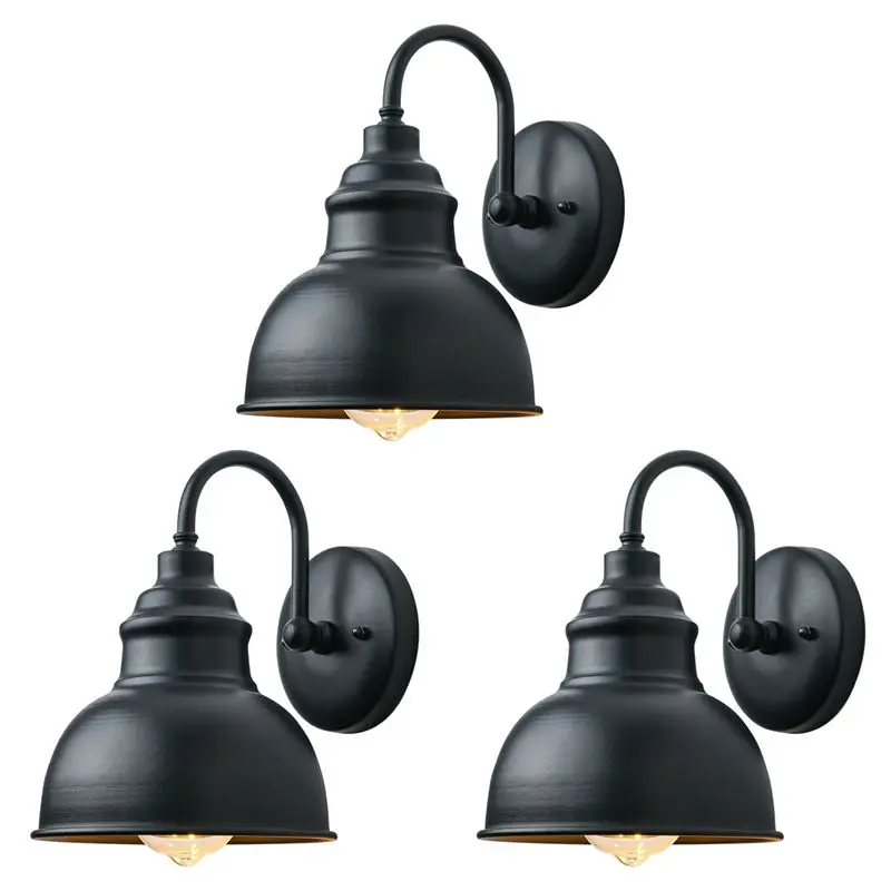 TFORU-3X Vintage Wall Sconce Gooseneck Barn Flat Light Industrial Vintage Farmhouse Wall Sconce Outdoor Waterproof (Black)
TFORU-3X Vintage Wall Sconce Gooseneck Barn Flat Light Industrial Vintage Farmhouse Wall Sconce Outdoor Waterproof (Black)
