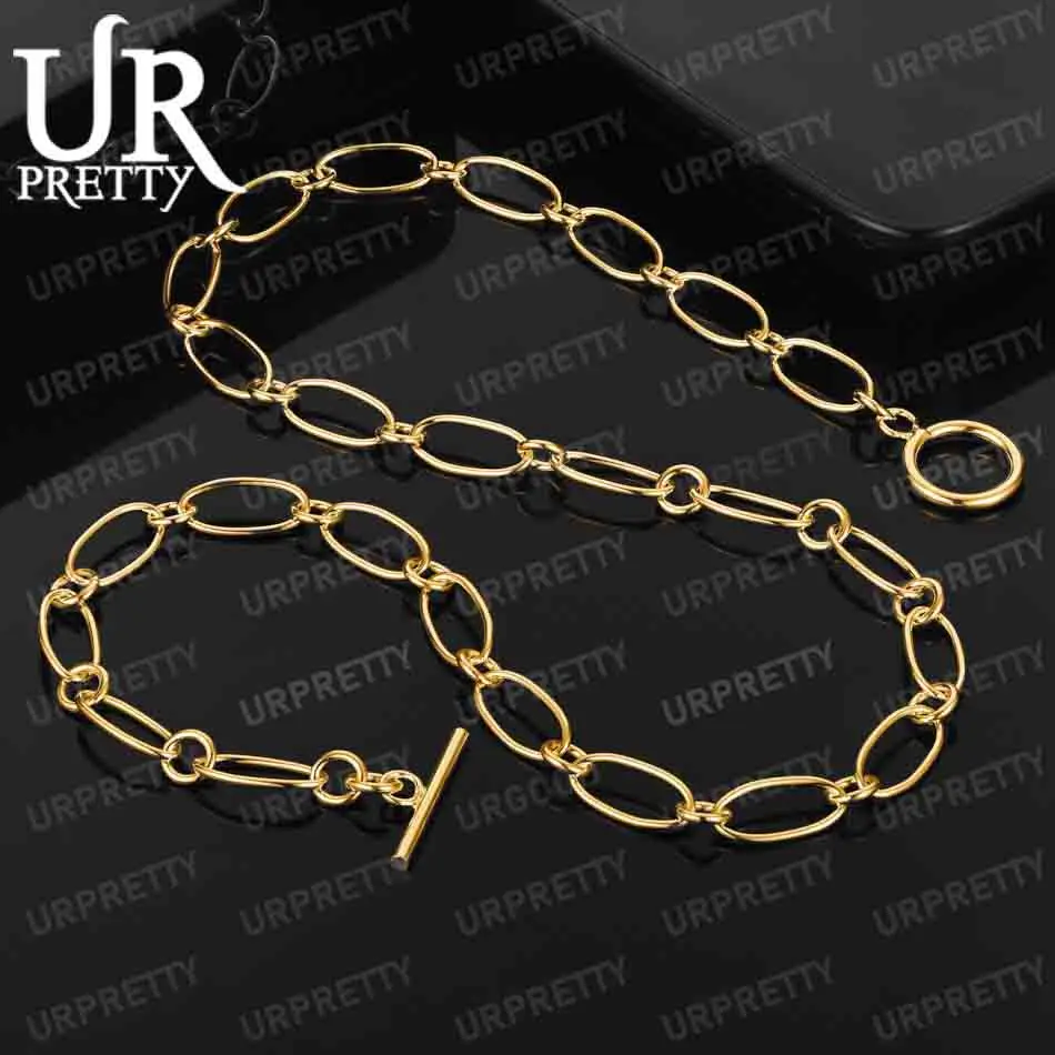 925 Sterling Silver 18K Gold Elliptical Circle Necklace Women Men Party Birthday Gift Wedding Fashion Jewelry
925 Sterling Silver 18K Gold Elliptical Circle Necklace Women Men Party Birthday Gift Wedding Fashion Jewelry