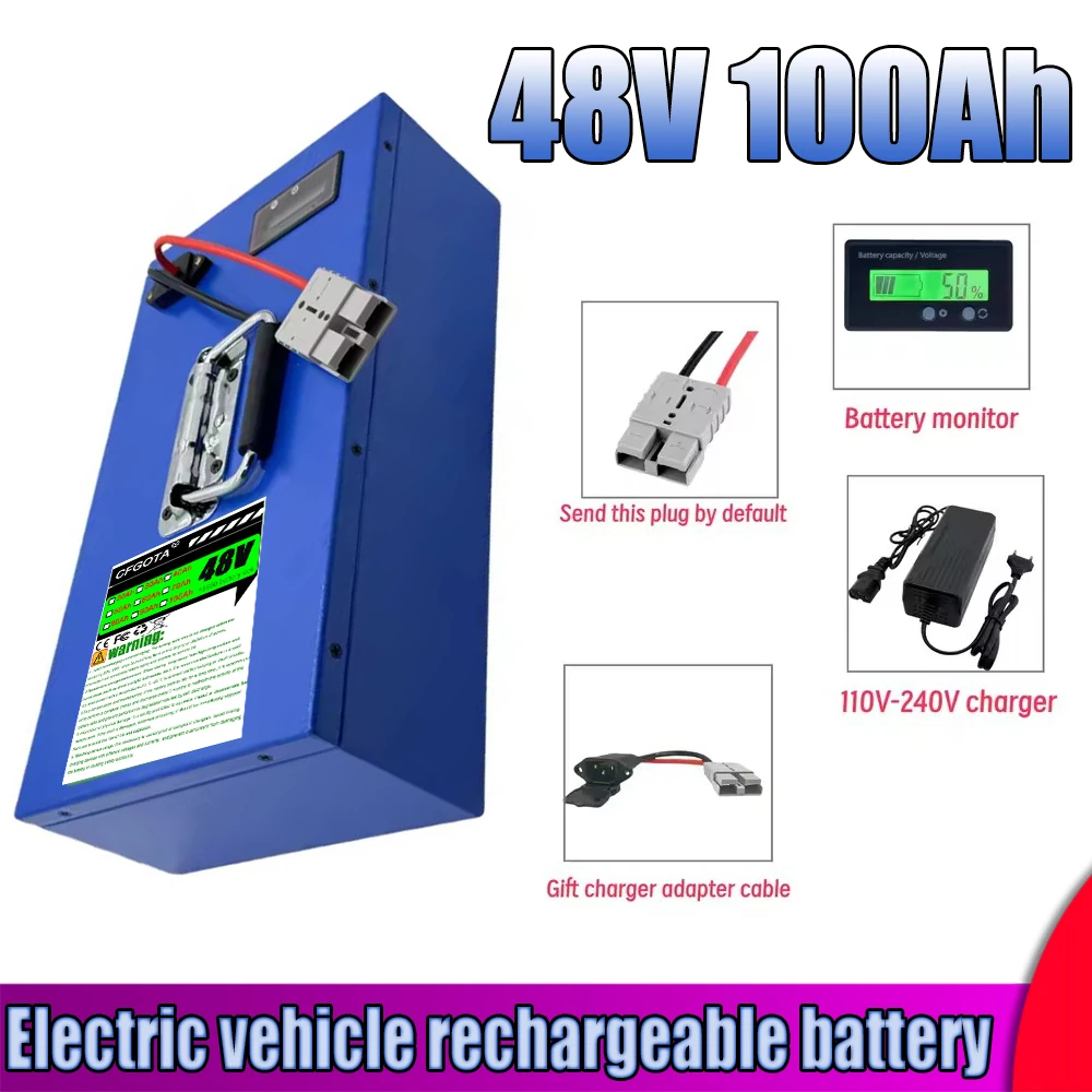 Air freight 48V 20-100AH portable 18650 lithium battery waterproof iron box 40AH BMS application 500W-3000W
Air freight 48V 20-100AH portable 18650 lithium battery waterproof iron box 40AH BMS application 500W-3000W