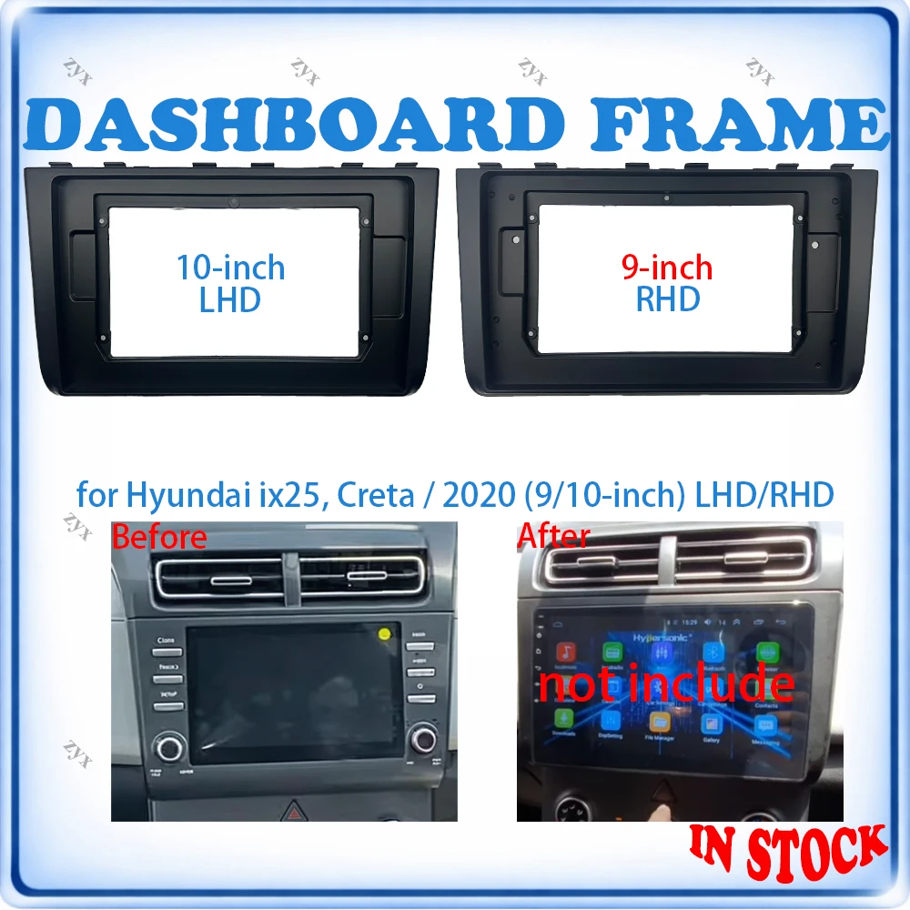 Car Radio Fascia Frame For Hyundai ix25 Creta 2020 9/10 inch LHD/RHD With Canbus Decoder & Wiring Harness Car Accessories
Car Radio Fascia Frame For Hyundai ix25 Creta 2020 9/10 inch LHD/RHD With Canbus Decoder & Wiring Harness Car Accessories