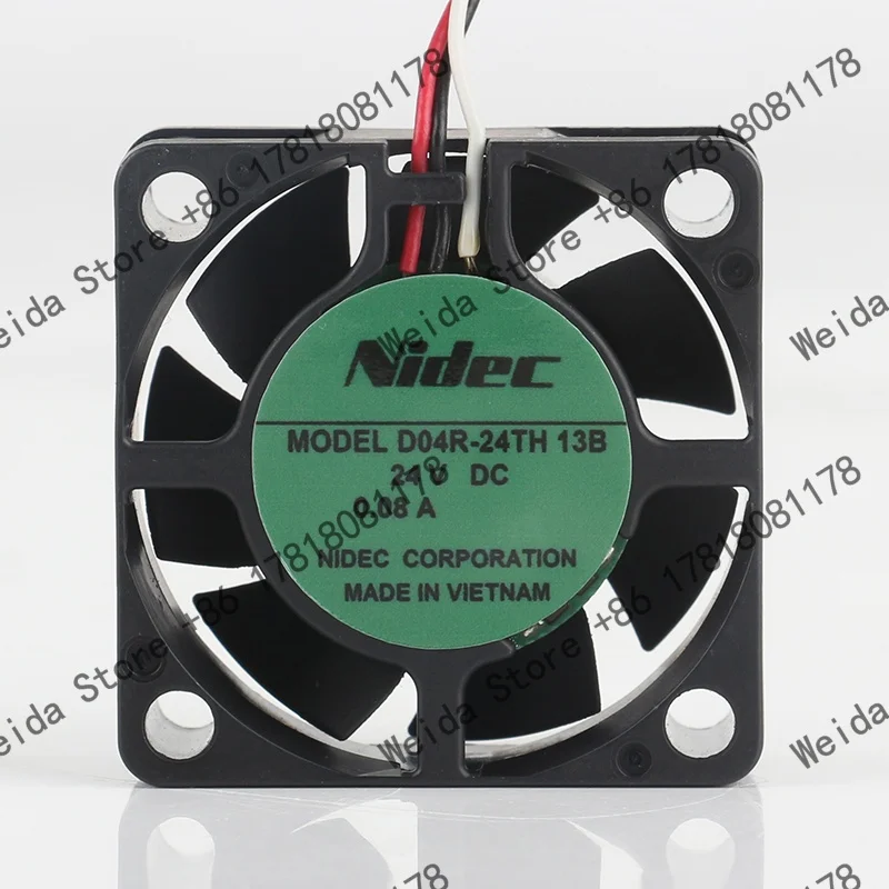 Nidec DC 24V 0.08A AC EC 4015 three-wire inverter printer copier axial flow 40X40X15MM D04R-24TH 13B cooling fan
Nidec DC 24V 0.08A AC EC 4015 three-wire inverter printer copier axial flow 40X40X15MM D04R-24TH 13B cooling fan