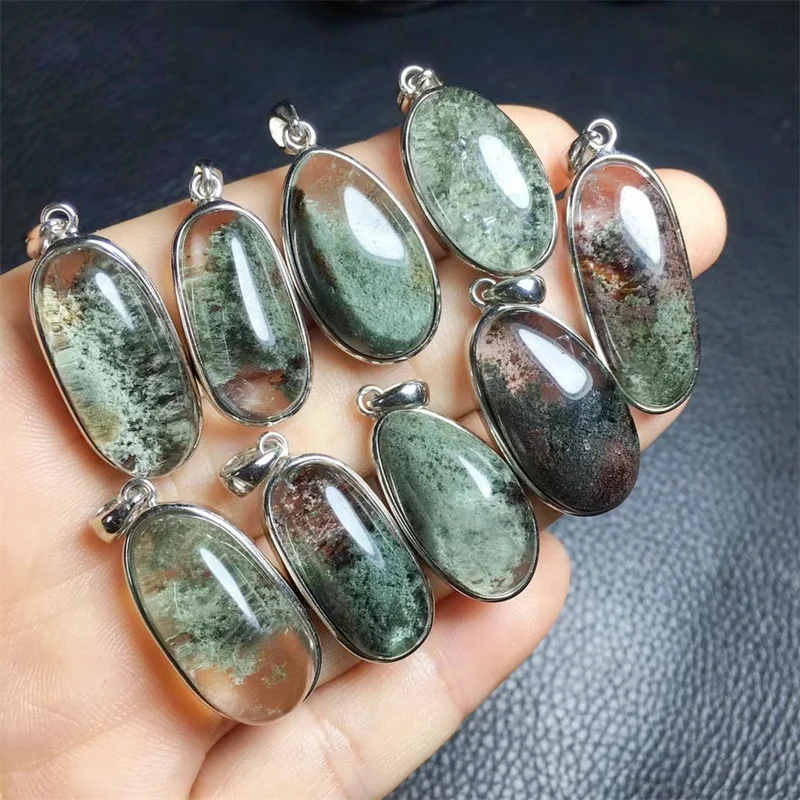 S925 Natural Green Garden Quartz Pendant Crystal Polishing Exquisite Girl Jewelry Healing Fengshui Stone Gift 1PCS
S925 Natural Green Garden Quartz Pendant Crystal Polishing Exquisite Girl Jewelry Healing Fengshui Stone Gift 1PCS