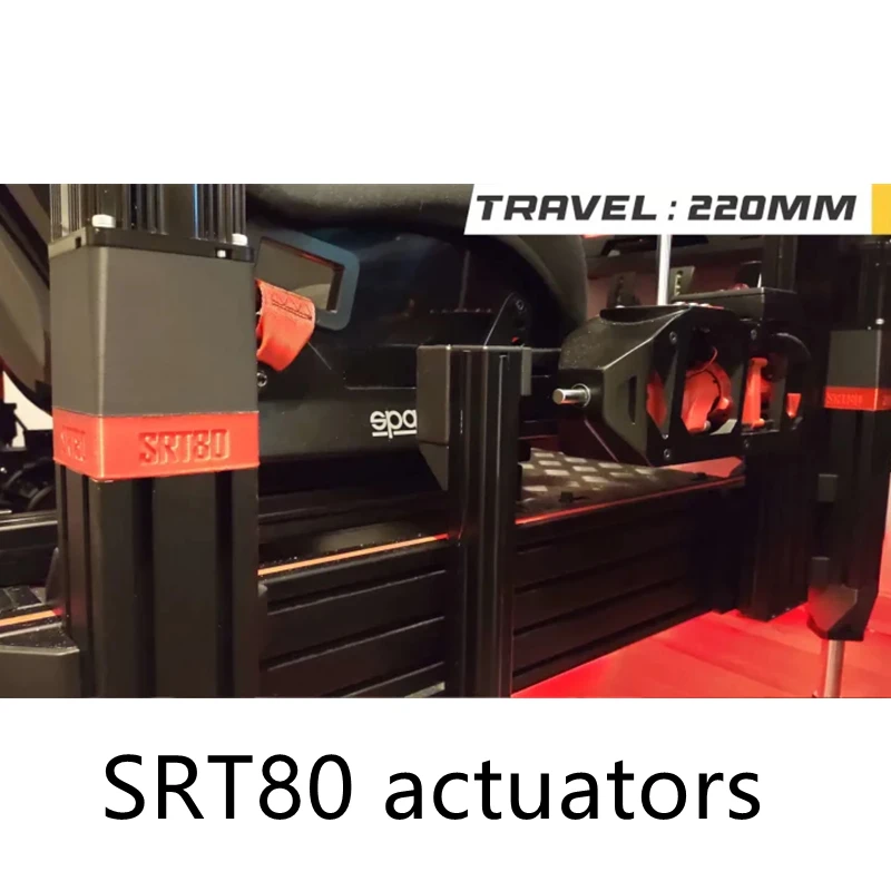 4 kits (4 actuators) for SRT80 sim racing motion rig actuators: motors + black extrusions + mechanical kit + screw kit
4 kits (4 actuators) for SRT80 sim racing motion rig actuators: motors + black extrusions + mechanical kit + screw kit
