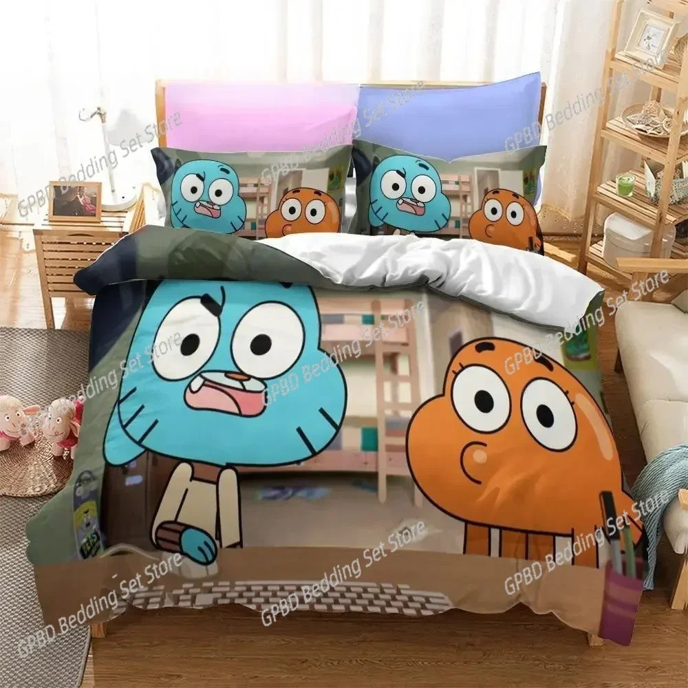 Anime Amazing World Gumball 3D NEW Duvet Cover Pillowcase Bedding Set Adult Boy Bedroom Decoration Children Single Double Large
Anime Amazing World Gumball 3D NEW Duvet Cover Pillowcase Bedding Set Adult Boy Bedroom Decoration Children Single Double Large