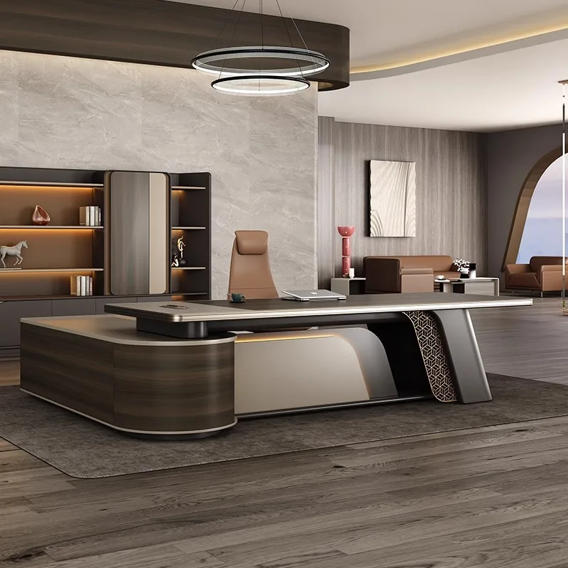 Luxury Modern Executive Office Desk with Cabinet High Quality Wooden Working Table Office Furniture Modular Design
Luxury Modern Executive Office Desk with Cabinet High Quality Wooden Working Table Office Furniture Modular Design
