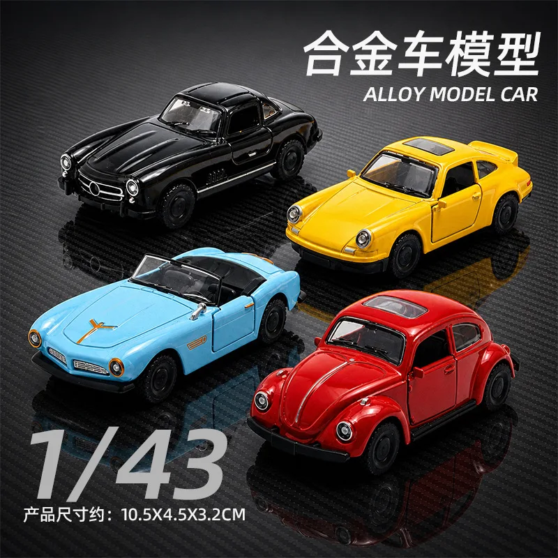 Random Bagged 1:43 Vintage Classic Car Alloy Model Double Door Pull Back Retro Toy Gift For Boys
Random Bagged 1:43 Vintage Classic Car Alloy Model Double Door Pull Back Retro Toy Gift For Boys