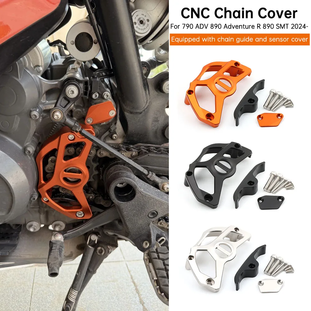 For 790 ADV 890 Adventure R 790ADV 890 SMT 2024- Motorcycle CNC Chain Cover Guard Front Sprocket Guard Protector Sensor Cover
For 790 ADV 890 Adventure R 790ADV 890 SMT 2024- Motorcycle CNC Chain Cover Guard Front Sprocket Guard Protector Sensor Cover