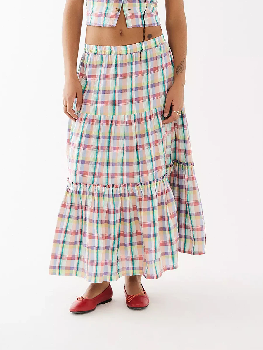 Women Y2K High Waist Long Midi Skirt Vintage Plaid Beach Party A-Line Big Hem Casual Maxi Skirt Streetwear
Women Y2K High Waist Long Midi Skirt Vintage Plaid Beach Party A-Line Big Hem Casual Maxi Skirt Streetwear