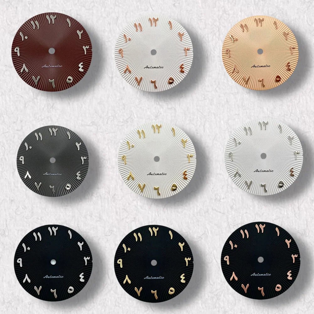 High-Quality 28.5mm S Logo Arabic NH35 Dial For NH35/NH36/4R/7S Movement Crown NH35 Accessories Complete Range Of Colors
High-Quality 28.5mm S Logo Arabic NH35 Dial For NH35/NH36/4R/7S Movement Crown NH35 Accessories Complete Range Of Colors