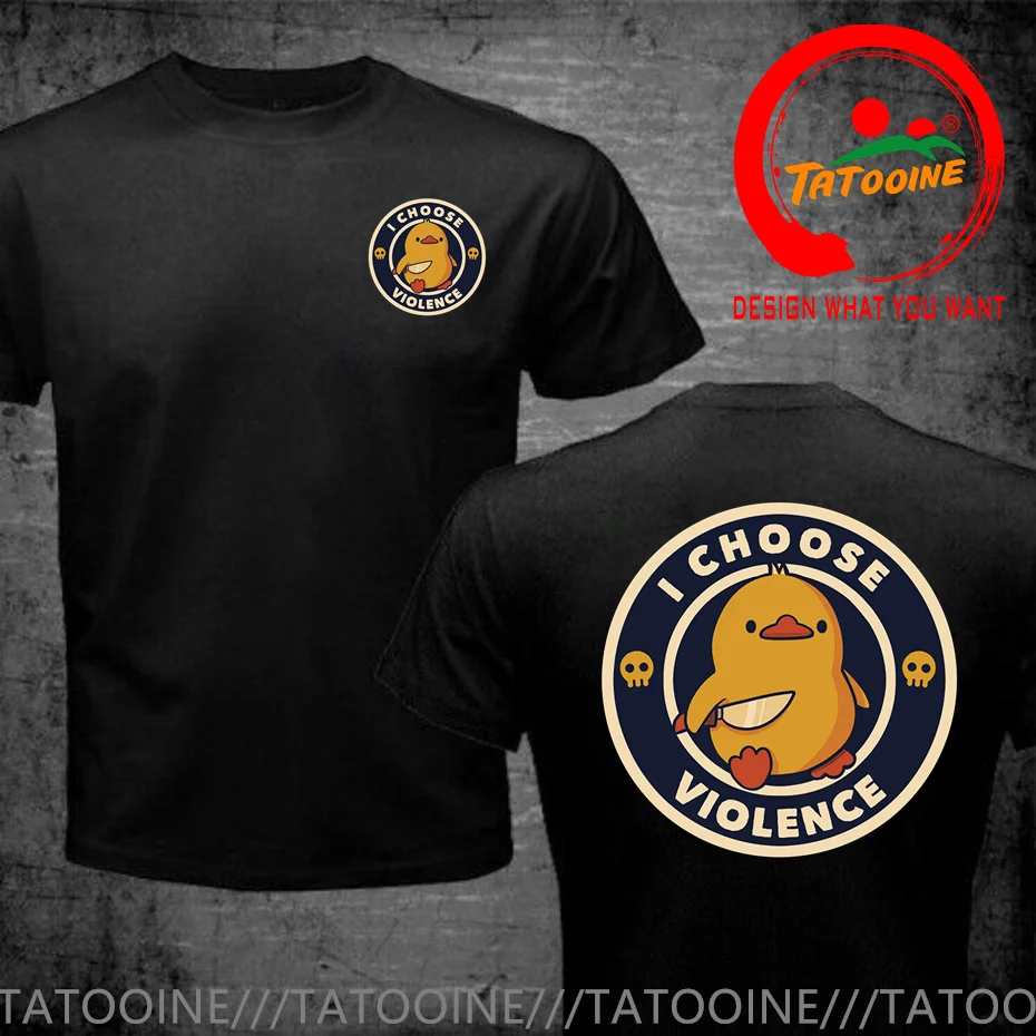 I Choose Violence T Shirt Men Funny Duck Humor Slogan Short Sleeve T-shirts Women Cotton Loose Oversized T-shirt Streetwear Tees
I Choose Violence T Shirt Men Funny Duck Humor Slogan Short Sleeve T-shirts Women Cotton Loose Oversized T-shirt Streetwear Tees