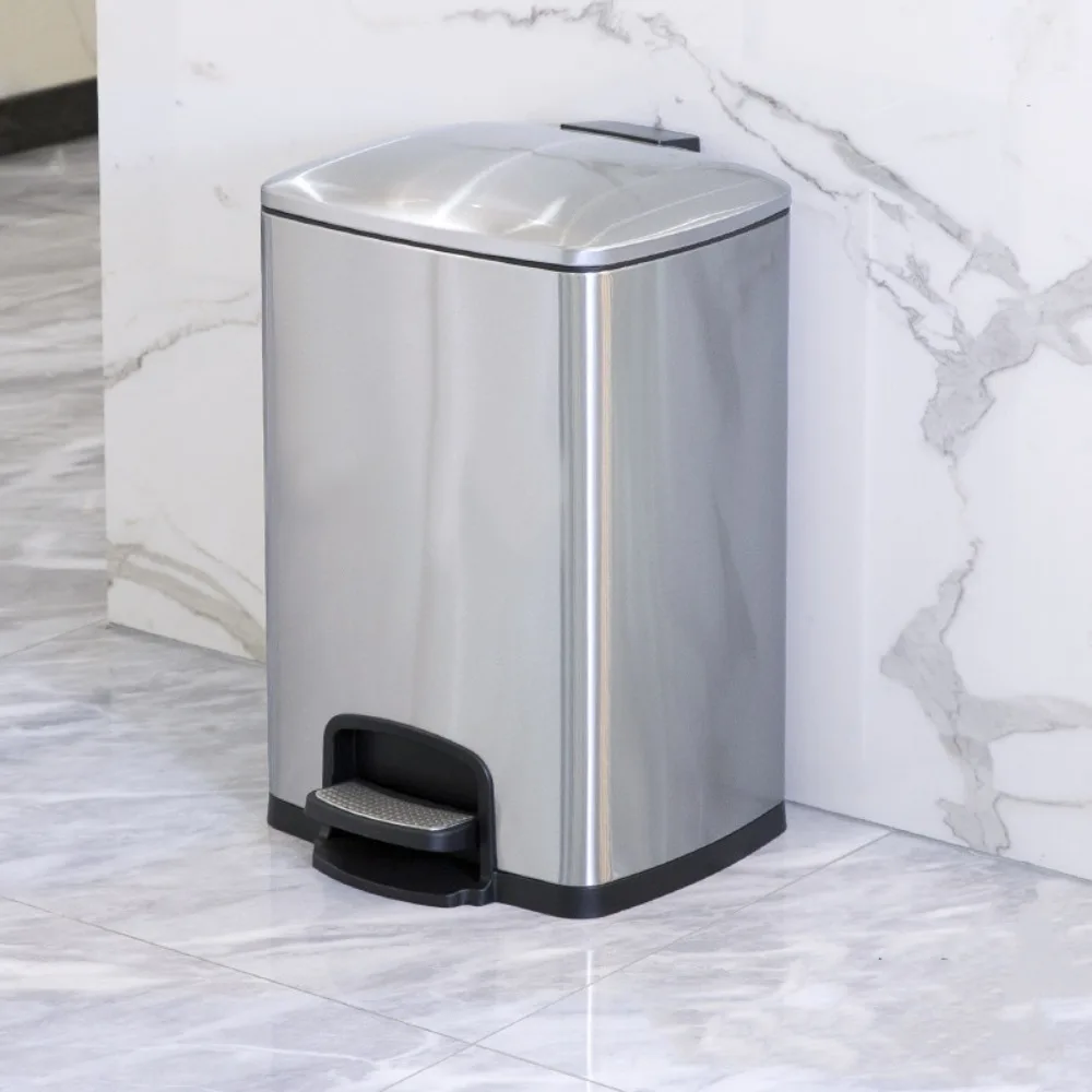 9L/12L Trash Can Stainless Steel Household with Lid Kitchen Bathroom Foot Step Open Lid Large Capacity Deodorant High-Grade
9L/12L Trash Can Stainless Steel Household with Lid Kitchen Bathroom Foot Step Open Lid Large Capacity Deodorant High-Grade