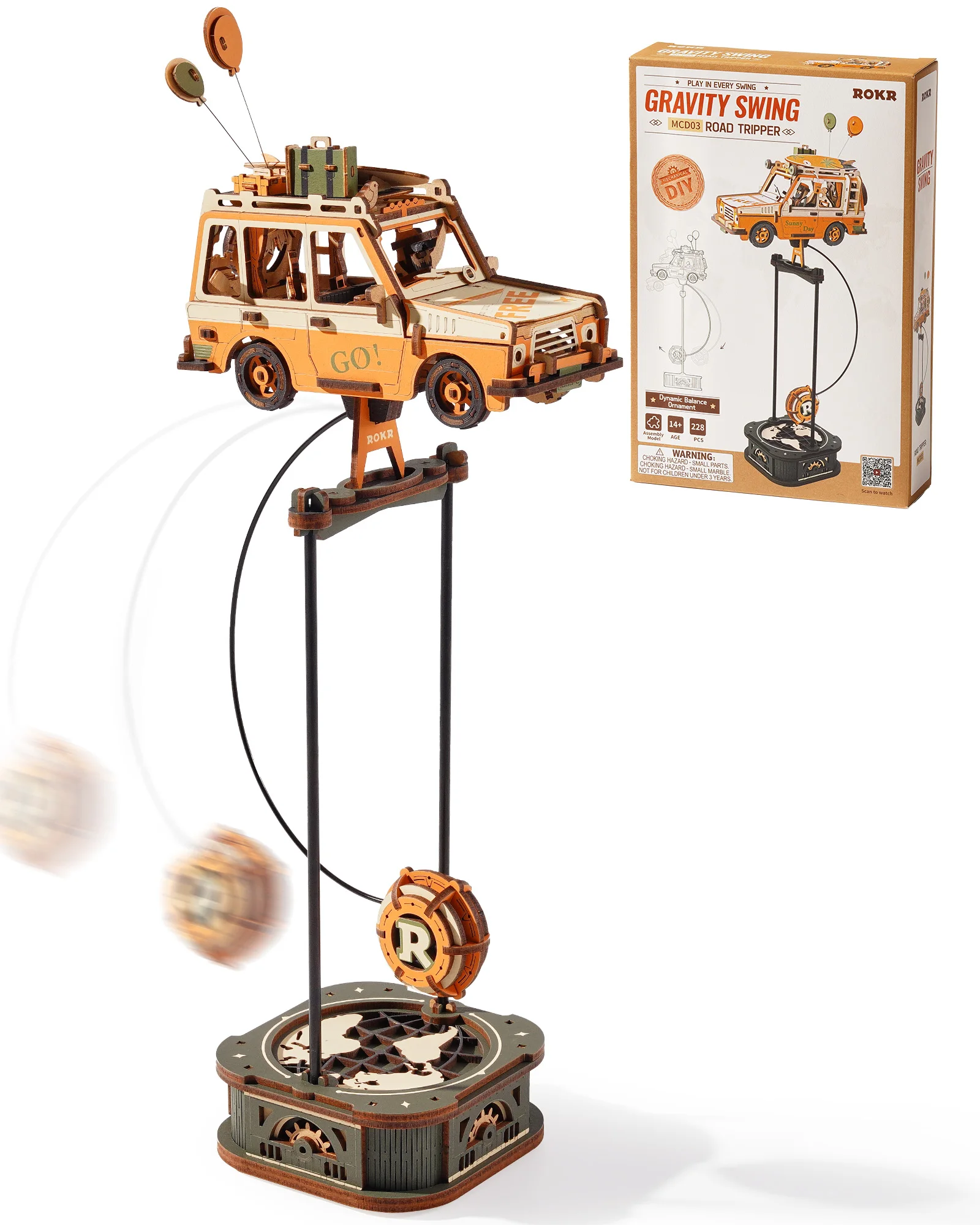 ROKR Gravity Balance Series 3D Wooden Puzzle - Road Traveler, Non-Motorized Balance Toy, Adult STEM Building Set,MCD03&MCD04
ROKR Gravity Balance Series 3D Wooden Puzzle - Road Traveler, Non-Motorized Balance Toy, Adult STEM Building Set,MCD03&MCD04