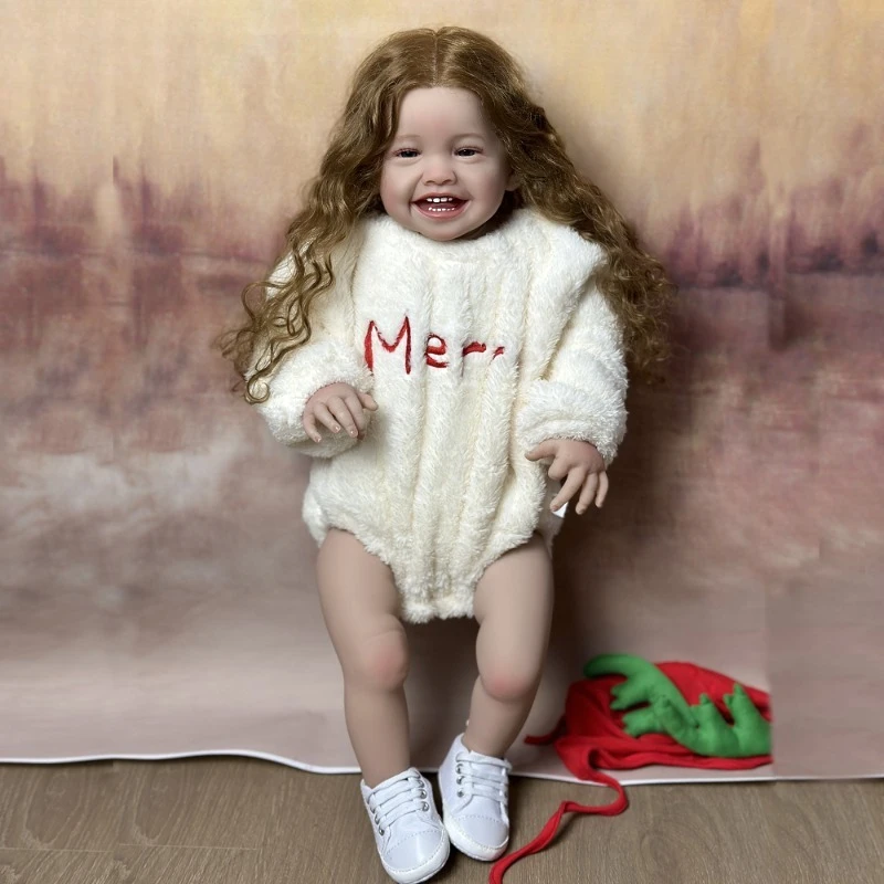 BZDOLL 60 CM 24 Inch Reborn Baby Soft Vinyl Cloth Body Smiling Doll Princess Toddler Newborn Bebe Artist Collection
BZDOLL 60 CM 24 Inch Reborn Baby Soft Vinyl Cloth Body Smiling Doll Princess Toddler Newborn Bebe Artist Collection