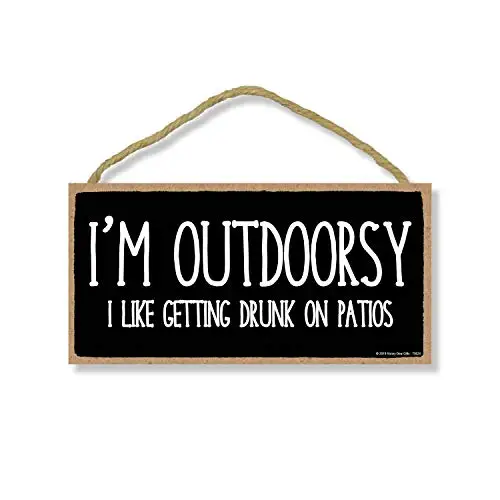 Honey Dew Gifts Bar Decor, I'm Outdoorsy Hanging Sign, Wall Art, Decorative Funny Home Decor
Honey Dew Gifts Bar Decor, I'm Outdoorsy Hanging Sign, Wall Art, Decorative Funny Home Decor