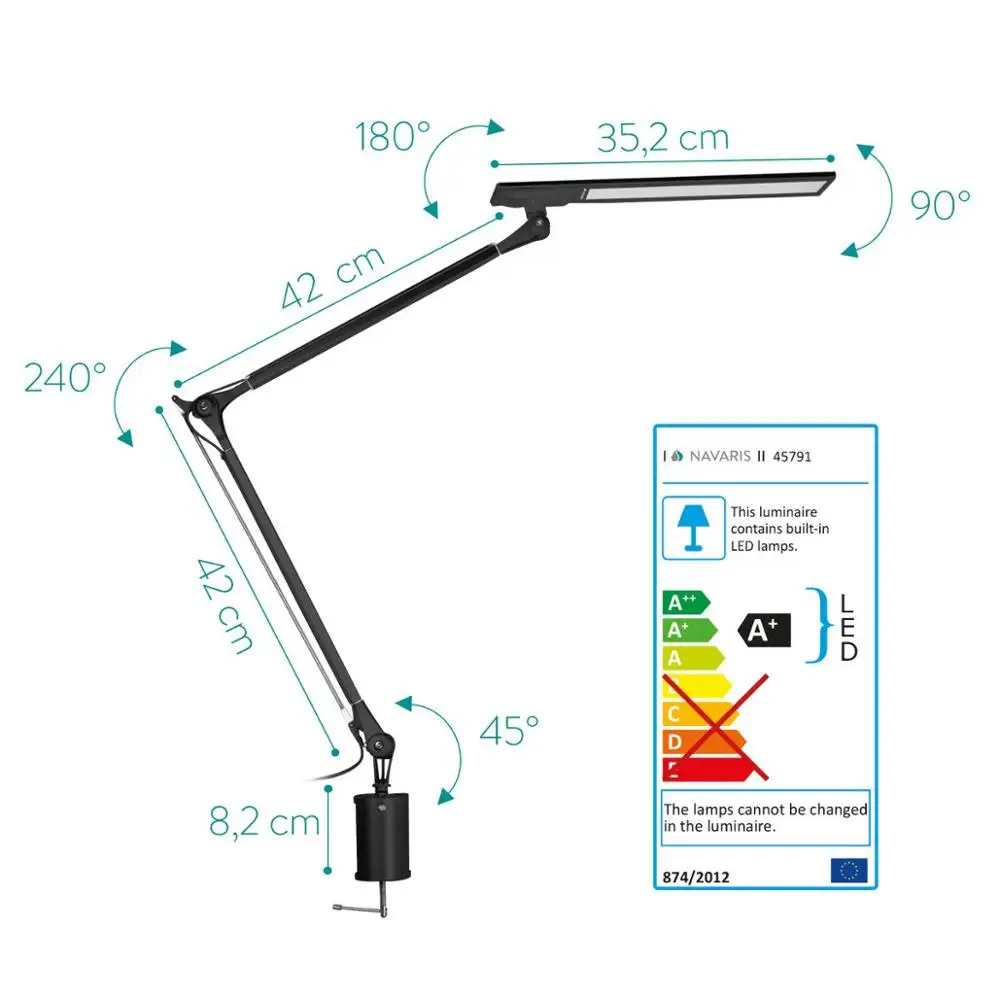 Touch Control Memory Function Metal Architect LED Desk Lamp with Clamp for office and home
Touch Control Memory Function Metal Architect LED Desk Lamp with Clamp for office and home