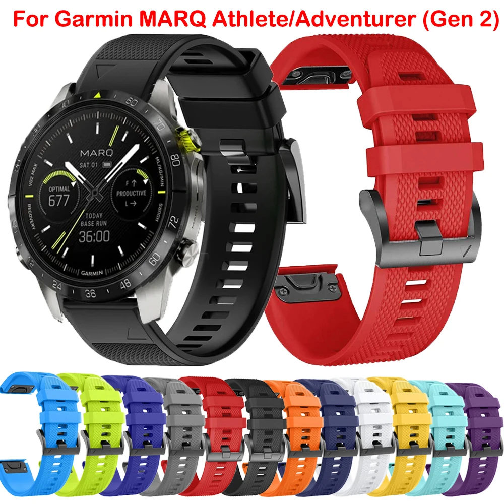Браслет Easyfit для Garmin MARQ Athlete Adventurer Golfer Captain Aviator, силиконовый ремешок для умных часов, быстросъемный браслет, 26 дюймов, 22 мм
Браслет Easyfit для Garmin MARQ Athlete Adventurer Golfer Captain Aviator, силиконовый ремешок для умных часов, быстросъемный браслет, 26 дюймов, 22 мм
