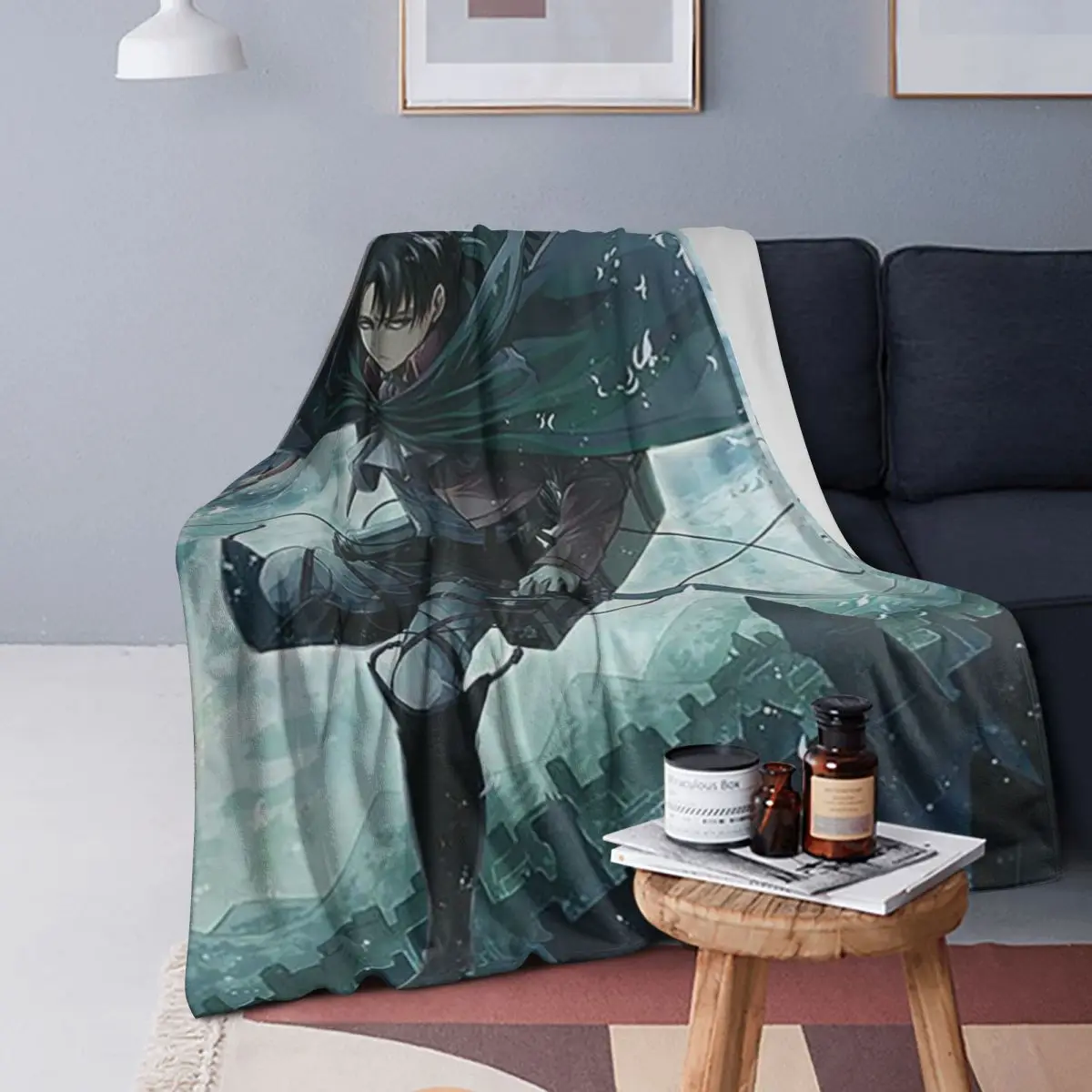 Levi Ackerman Blanket Soft Warm Flannel Throw Blanket Cover for Bed Living room Picnic Travel Home Sofa
Levi Ackerman Blanket Soft Warm Flannel Throw Blanket Cover for Bed Living room Picnic Travel Home Sofa