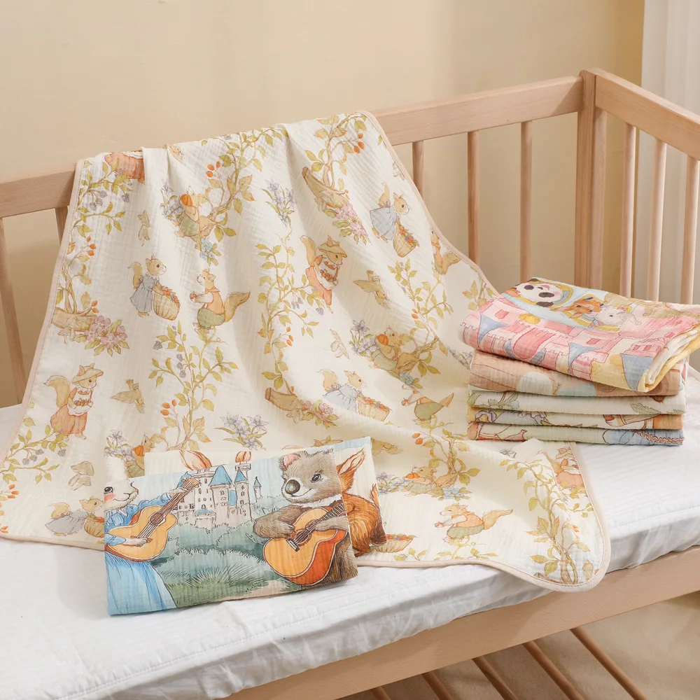 Newborn Double-Layer Gauze Swaddle Blanket – Cartoon Print Baby Wrap Towel for Hospital Use, Soft and Absorbent Coverlet
Newborn Double-Layer Gauze Swaddle Blanket – Cartoon Print Baby Wrap Towel for Hospital Use, Soft and Absorbent Coverlet