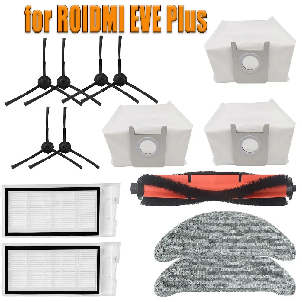 for ROIDMI EVE Plus Vacuum Cleaner Mop cloth roller brush side brush dust collection bag filter and accessories are assembled
for ROIDMI EVE Plus Vacuum Cleaner Mop cloth roller brush side brush dust collection bag filter and accessories are assembled