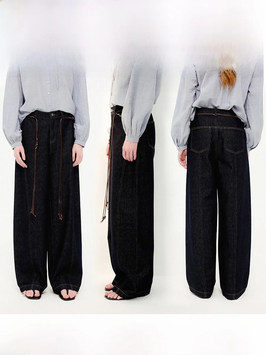 Classic Retro High Waist Wide Leg Jeans Women's Spring Loose Fit Denim Pants 3D Partition Slimming Knife Original Bull Color
Classic Retro High Waist Wide Leg Jeans Women's Spring Loose Fit Denim Pants 3D Partition Slimming Knife Original Bull Color