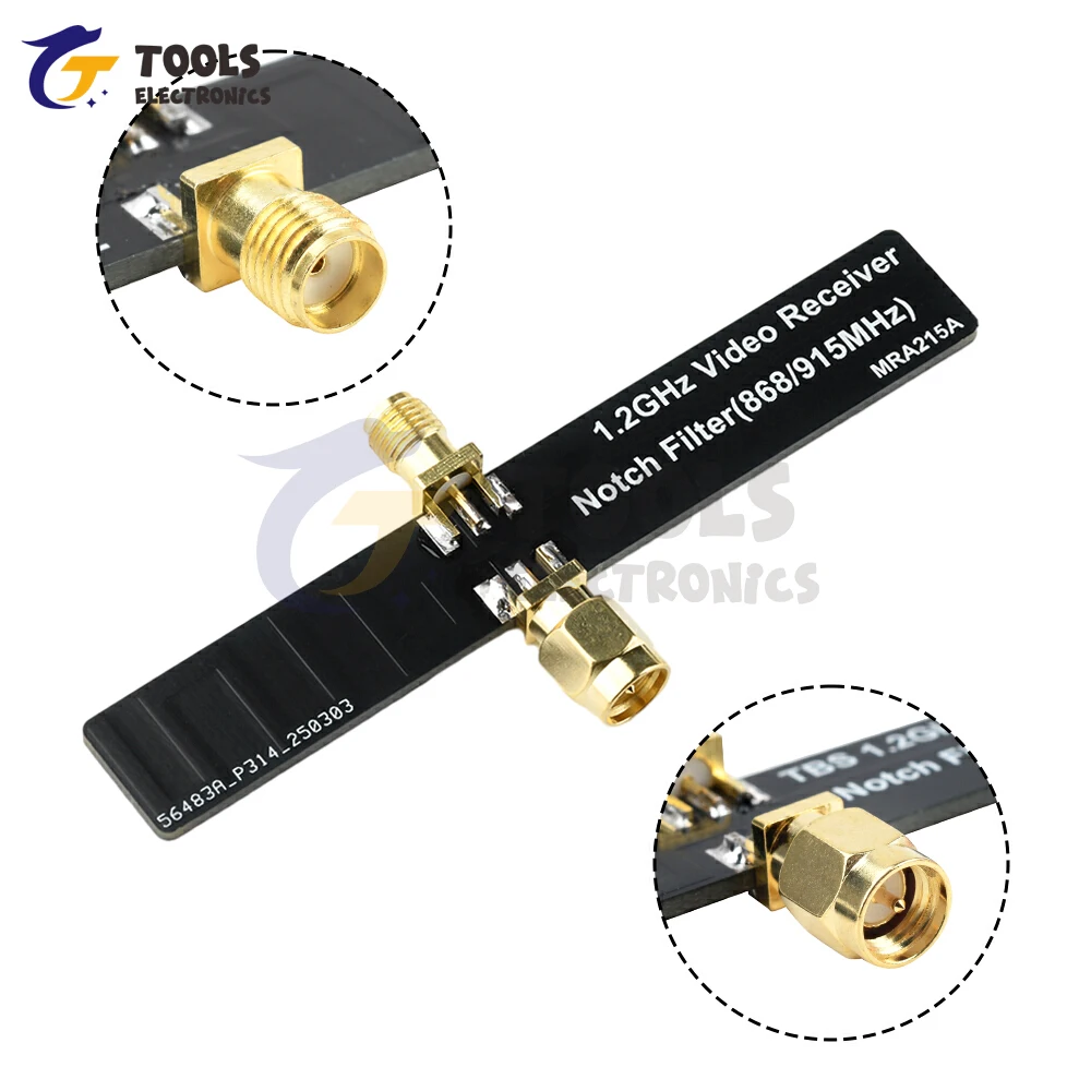 1.2Ghz 868/915Mhz Filter Compatible With Image Transmission Video Receiver Picture Transmission VRX Notch Filter
1.2Ghz 868/915Mhz Filter Compatible With Image Transmission Video Receiver Picture Transmission VRX Notch Filter