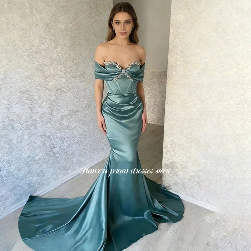 Flowers Off Shoulder Evening Dress with Rhinestones Party Dress Beading Prom Dress for Women فساتين مناسبة رسمية Customized
Flowers Off Shoulder Evening Dress with Rhinestones Party Dress Beading Prom Dress for Women فساتين مناسبة رسمية Customized