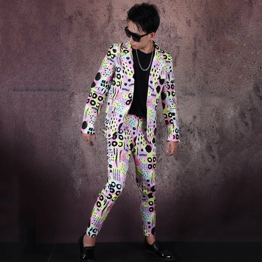 Men Pink Leopard Blazer Pants Suits Fashion Stage 2 Piece Set Bar Nightclub Male Singer Performance Costume Party Casual Outfits
Men Pink Leopard Blazer Pants Suits Fashion Stage 2 Piece Set Bar Nightclub Male Singer Performance Costume Party Casual Outfits
