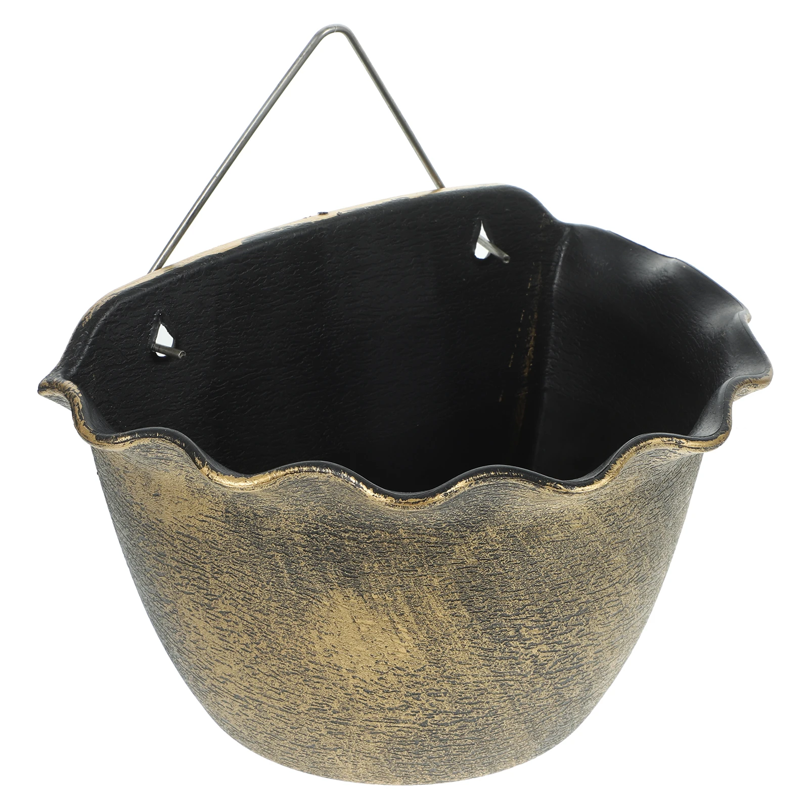 Retro Spray Hanging Basket Pots Golden Plastic Flowerpot Holder Wall Mounted Garden Plant Decor Planter Basins
Retro Spray Hanging Basket Pots Golden Plastic Flowerpot Holder Wall Mounted Garden Plant Decor Planter Basins