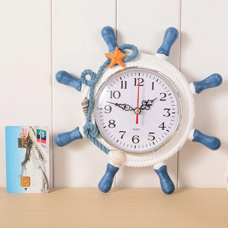 Nautical Wall Clock Wooden Steering with Rope Decor Wheel Beach Sea Theme Sailboat Boat Ship Wheel Decor Home Decoration
Nautical Wall Clock Wooden Steering with Rope Decor Wheel Beach Sea Theme Sailboat Boat Ship Wheel Decor Home Decoration
