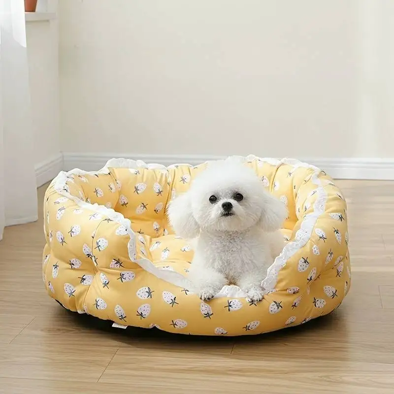 Cotton Quality Round Dog Kennel Durable Cute Designer Indoors Dog Supplies French Essentials Camas Para Perros Dog Furniture
Cotton Quality Round Dog Kennel Durable Cute Designer Indoors Dog Supplies French Essentials Camas Para Perros Dog Furniture