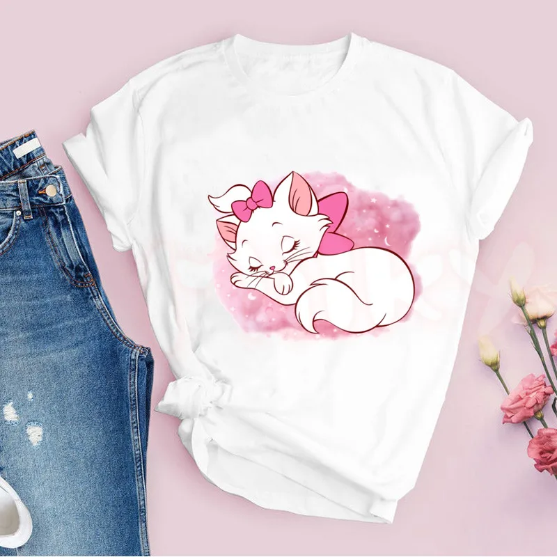 Женская футболка Disney 2025 «Аристократы», повседневная футболка с принтом кота Мари, спортивные топы большого размера с графическим рисунком, дышащая уличная одежда
Женская футболка Disney 2025 «Аристократы», повседневная футболка с принтом кота Мари, спортивные топы большого размера с графическим рисунком, дышащая уличная одежда