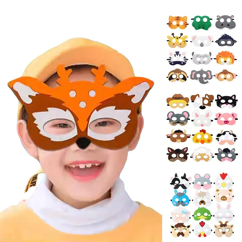 Felt Cartoon Animal Mask Halloweenfor Cosplay Accessories Jungle Theme Kids Funny Eye Mask Birthday Party Stage Photo Props
Felt Cartoon Animal Mask Halloweenfor Cosplay Accessories Jungle Theme Kids Funny Eye Mask Birthday Party Stage Photo Props
