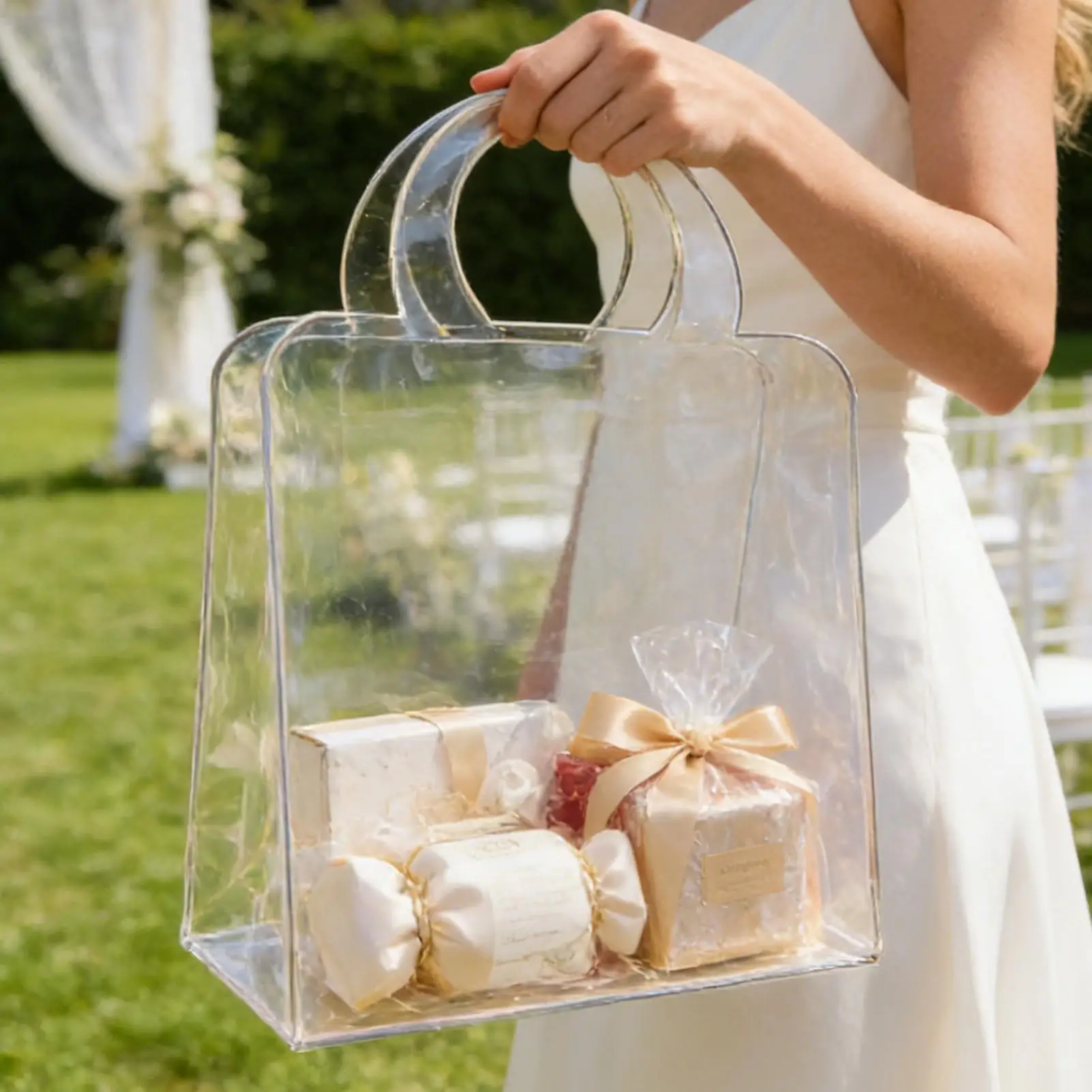 Transparent Hand Bag with Handle Wedding Gift Candy Packaging Bag Birthday Party Decor Kids Baby Shower Decor
Transparent Hand Bag with Handle Wedding Gift Candy Packaging Bag Birthday Party Decor Kids Baby Shower Decor