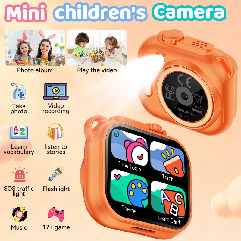 LIGE Children's Smartwatch With Camera Video Record Photo Album 1.85" HD Display Watch Puzzle Games Alarm Reminder Boy Girl Gift
LIGE Children's Smartwatch With Camera Video Record Photo Album 1.85" HD Display Watch Puzzle Games Alarm Reminder Boy Girl Gift