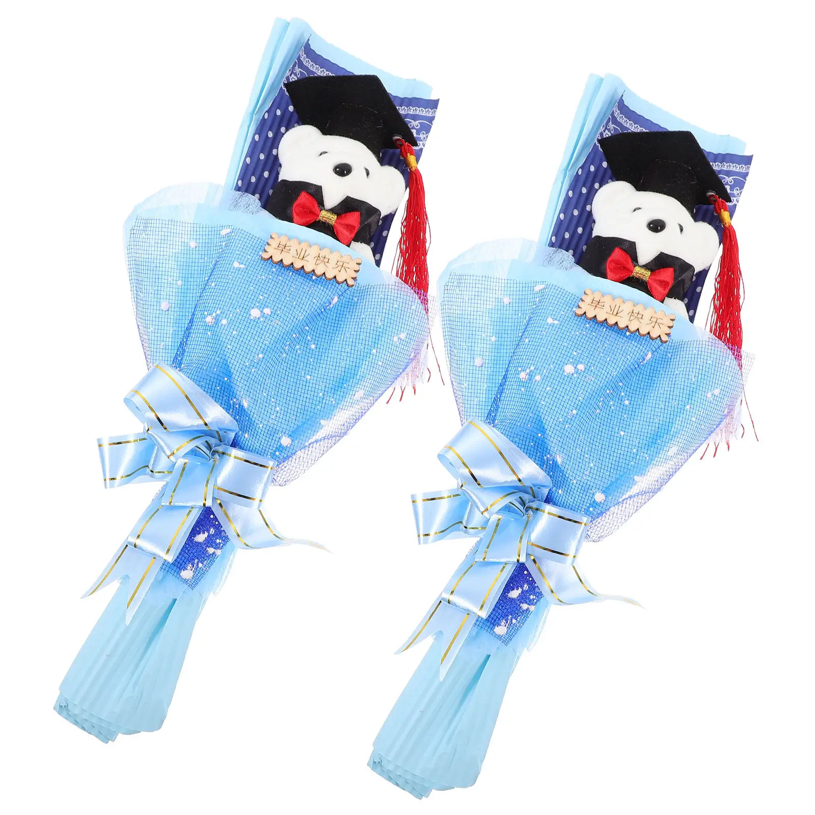 2 Pcs Bouquet Graduation Bear Small Party Decorations Blue of Flowers Graduate Favors
2 Pcs Bouquet Graduation Bear Small Party Decorations Blue of Flowers Graduate Favors