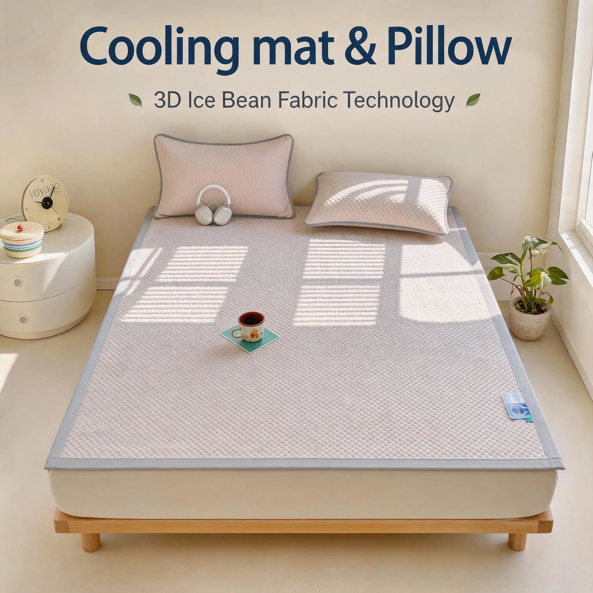 3 Piece Coco Ice Summer Cooling Mat Set with Pillowcase Washable Non-Slip Cool Mat for Bed (120cm Size Only One Pillowcase)
3 Piece Coco Ice Summer Cooling Mat Set with Pillowcase Washable Non-Slip Cool Mat for Bed (120cm Size Only One Pillowcase)