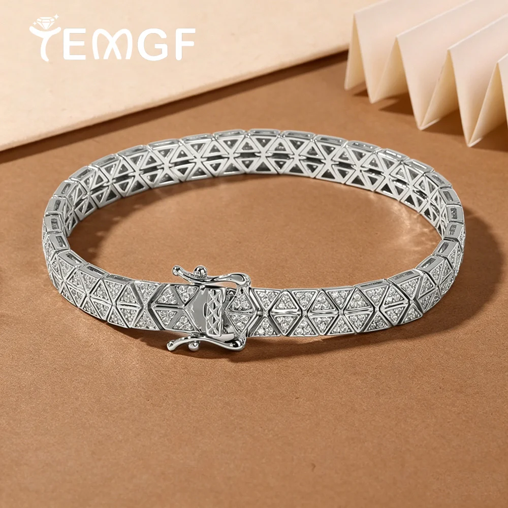 TEMGF Luxury Moissanite Cuban Bracelets for Women Men 925 Sterling Silver 1mm Lab Diamond Hiphop Party Hand Chain Fine Jewelry
TEMGF Luxury Moissanite Cuban Bracelets for Women Men 925 Sterling Silver 1mm Lab Diamond Hiphop Party Hand Chain Fine Jewelry