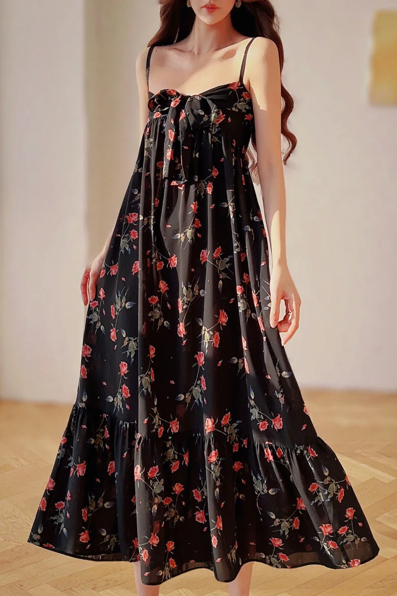 Spring Print Spaghetti Strap Dress Women's Dress Camisole Long Dress Floor-Length Fit and Flare Skirt Y2K DABUWAWA DM2BDS002
Spring Print Spaghetti Strap Dress Women's Dress Camisole Long Dress Floor-Length Fit and Flare Skirt Y2K DABUWAWA DM2BDS002