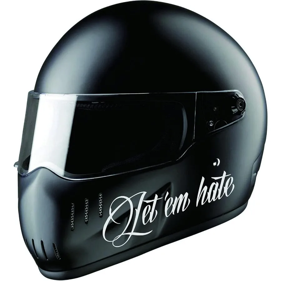 2 Pieces Let 'em Hate Motorcycle Custom Sticker for Bike Enthusiasts Durable Vinyl Decal with Bold Design for Motorcycle Access
2 Pieces Let 'em Hate Motorcycle Custom Sticker for Bike Enthusiasts Durable Vinyl Decal with Bold Design for Motorcycle Access