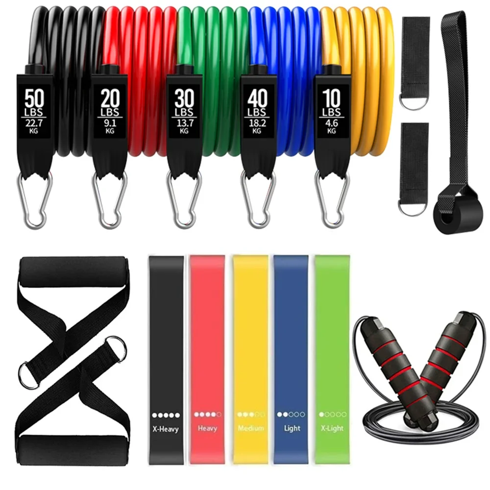 360lbs Fitness Exercises Resistance Bands Set Elastic Tubes Pull Rope Yoga Band Training Workout Equipment for Home Gym Weight
360lbs Fitness Exercises Resistance Bands Set Elastic Tubes Pull Rope Yoga Band Training Workout Equipment for Home Gym Weight