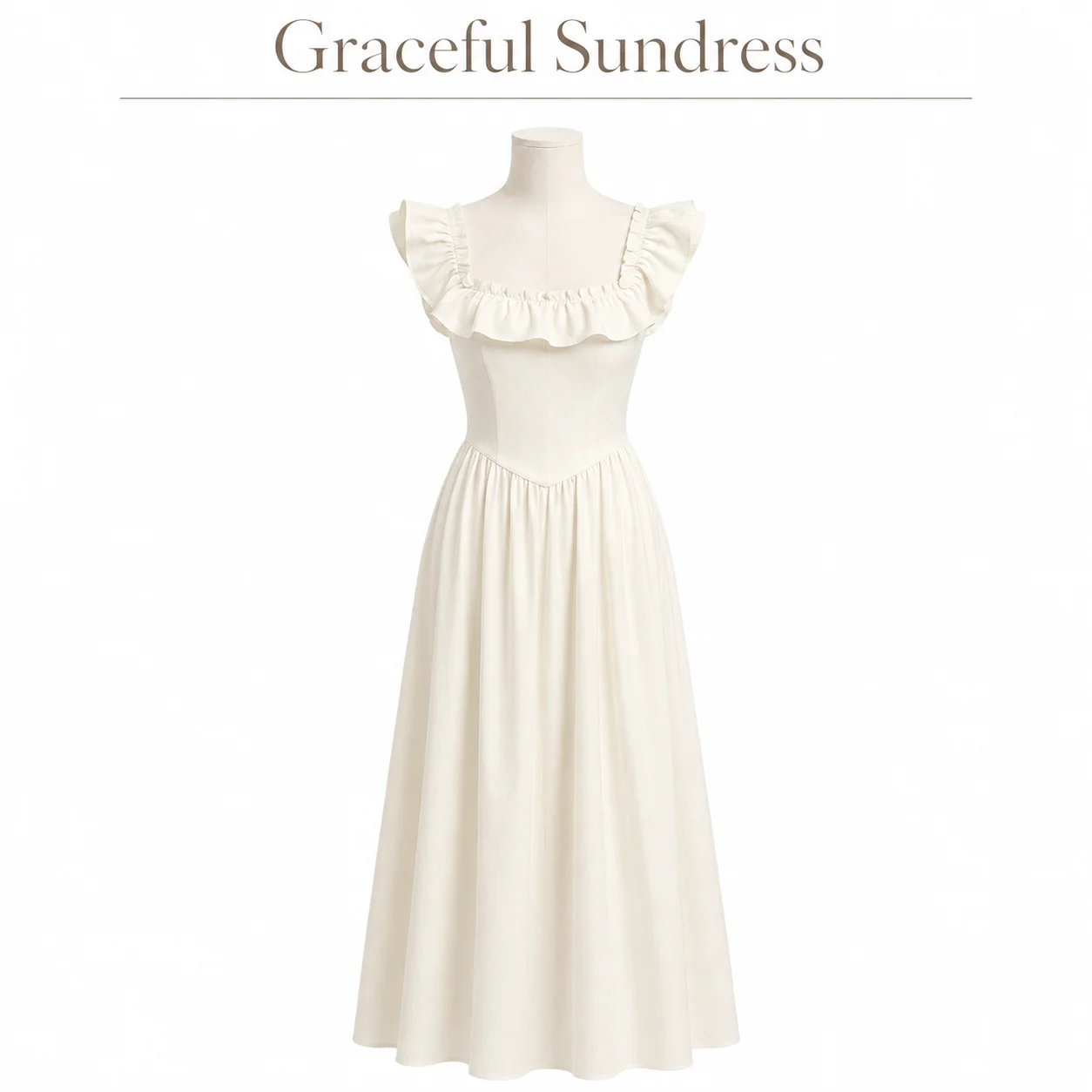 Women Summer Ruffle Square Neck Dress Sleeveless High Waist A Line Maxi Dress Elegant Vintage Vacation Party Sundress
Women Summer Ruffle Square Neck Dress Sleeveless High Waist A Line Maxi Dress Elegant Vintage Vacation Party Sundress