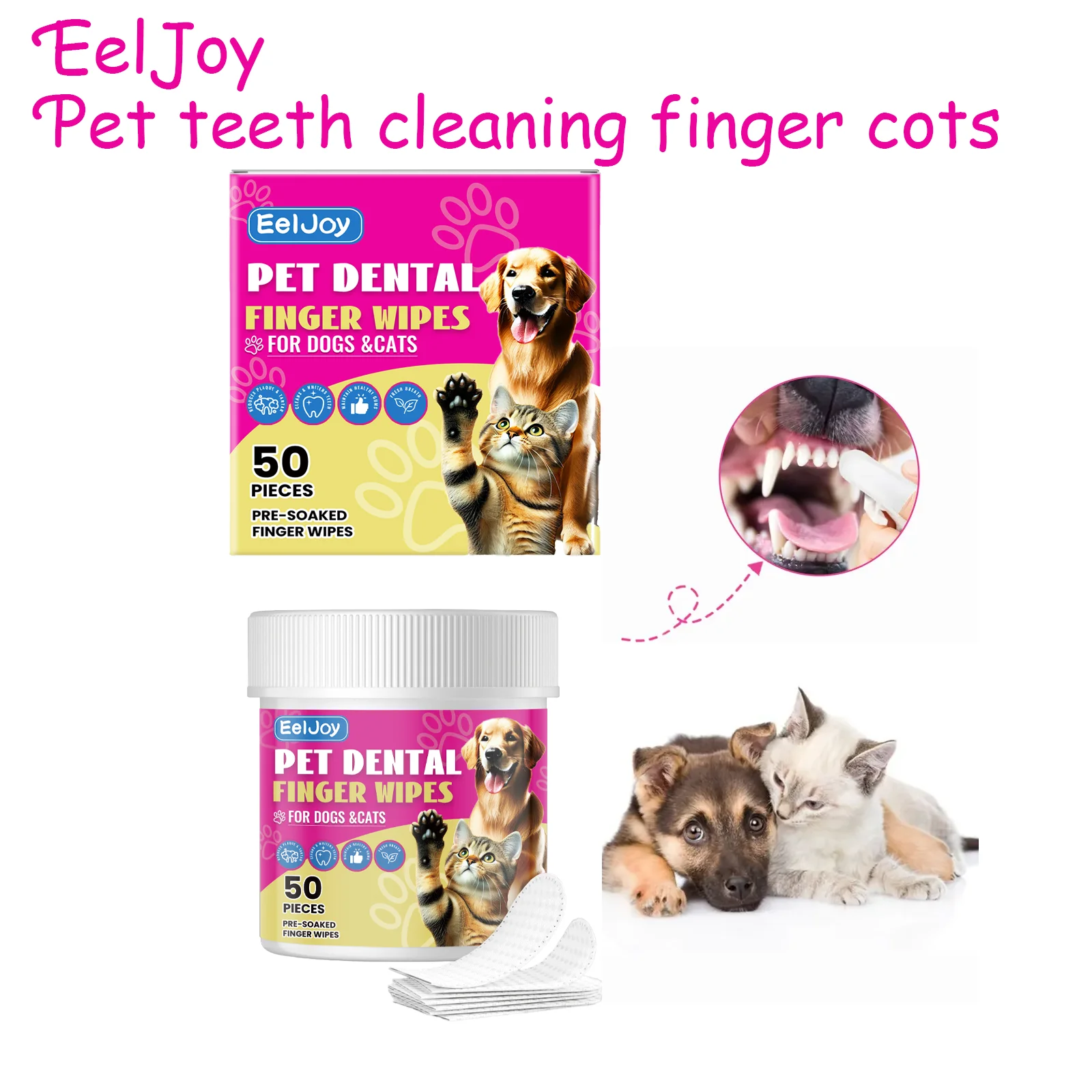 50PIECES Pet Teeth Cleaning Finger Cots, Pet Cleaning Teeth Plaque and Stains, Portable Disposable Finger Cots
50PIECES Pet Teeth Cleaning Finger Cots, Pet Cleaning Teeth Plaque and Stains, Portable Disposable Finger Cots