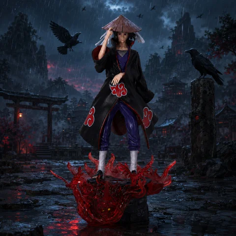 Naruto Uchiha Itachi Anime Action Figure Model Statue Desktop Ornament Collectible Small Gift Halloween Christmas Valentine's Day Gift Decoration
