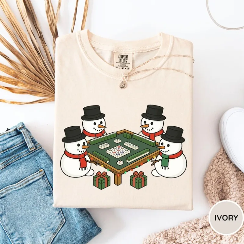 Christmas Mahjong Shirt Snowman Lover Shirt Mahjong Lover Gift Funny Casual Fashion Soft Comfortable Autumn and Winter Hoody Top
Christmas Mahjong Shirt Snowman Lover Shirt Mahjong Lover Gift Funny Casual Fashion Soft Comfortable Autumn and Winter Hoody Top