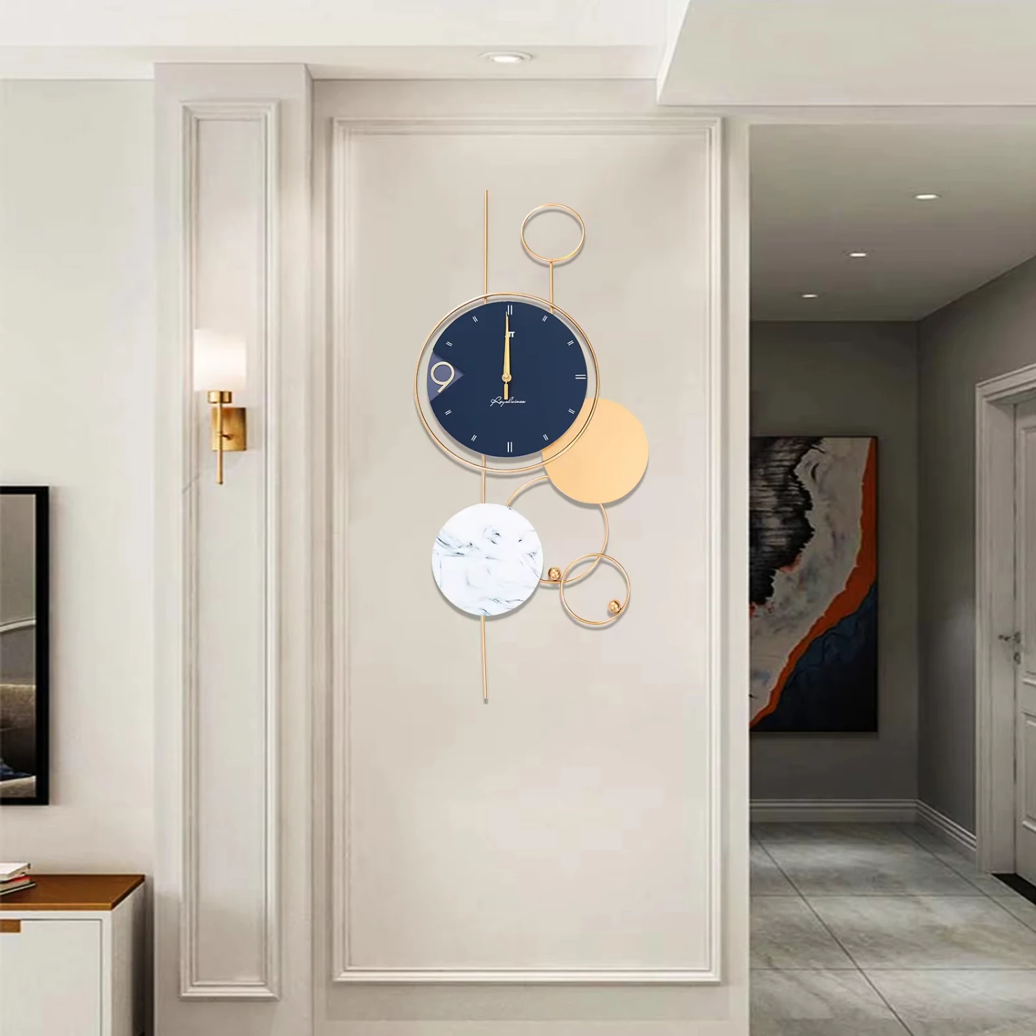 New Big Wall Clocks Living Room Decor Indoor Metal Gold Chic Decorative Wall Clock Battery Operated Silent Non-Ticking Clock
New Big Wall Clocks Living Room Decor Indoor Metal Gold Chic Decorative Wall Clock Battery Operated Silent Non-Ticking Clock