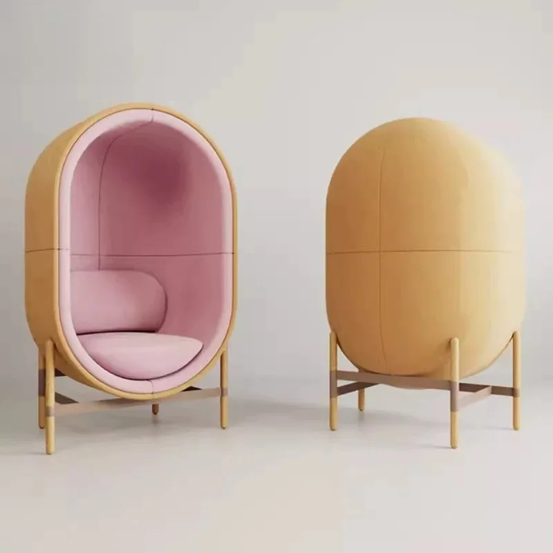 Modern minimalist creativity, capsule chair shape sofa chair, eggshell chair light luxury egg chair
Modern minimalist creativity, capsule chair shape sofa chair, eggshell chair light luxury egg chair
