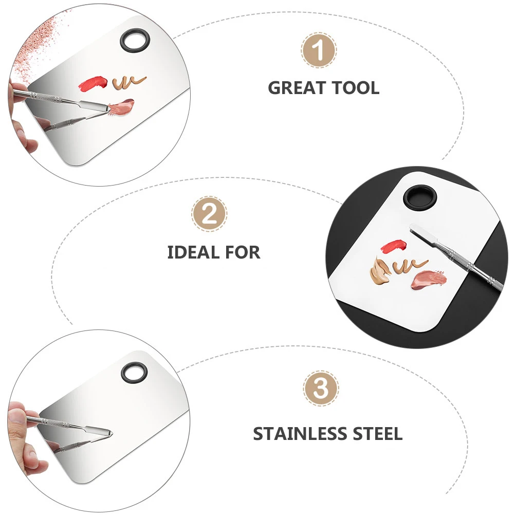 Stainless Steel Palette 430# High Quality Mixing Color Pallet Nail Art Tools Set Makeup Supplies Beauty Salon Professional
Stainless Steel Palette 430# High Quality Mixing Color Pallet Nail Art Tools Set Makeup Supplies Beauty Salon Professional